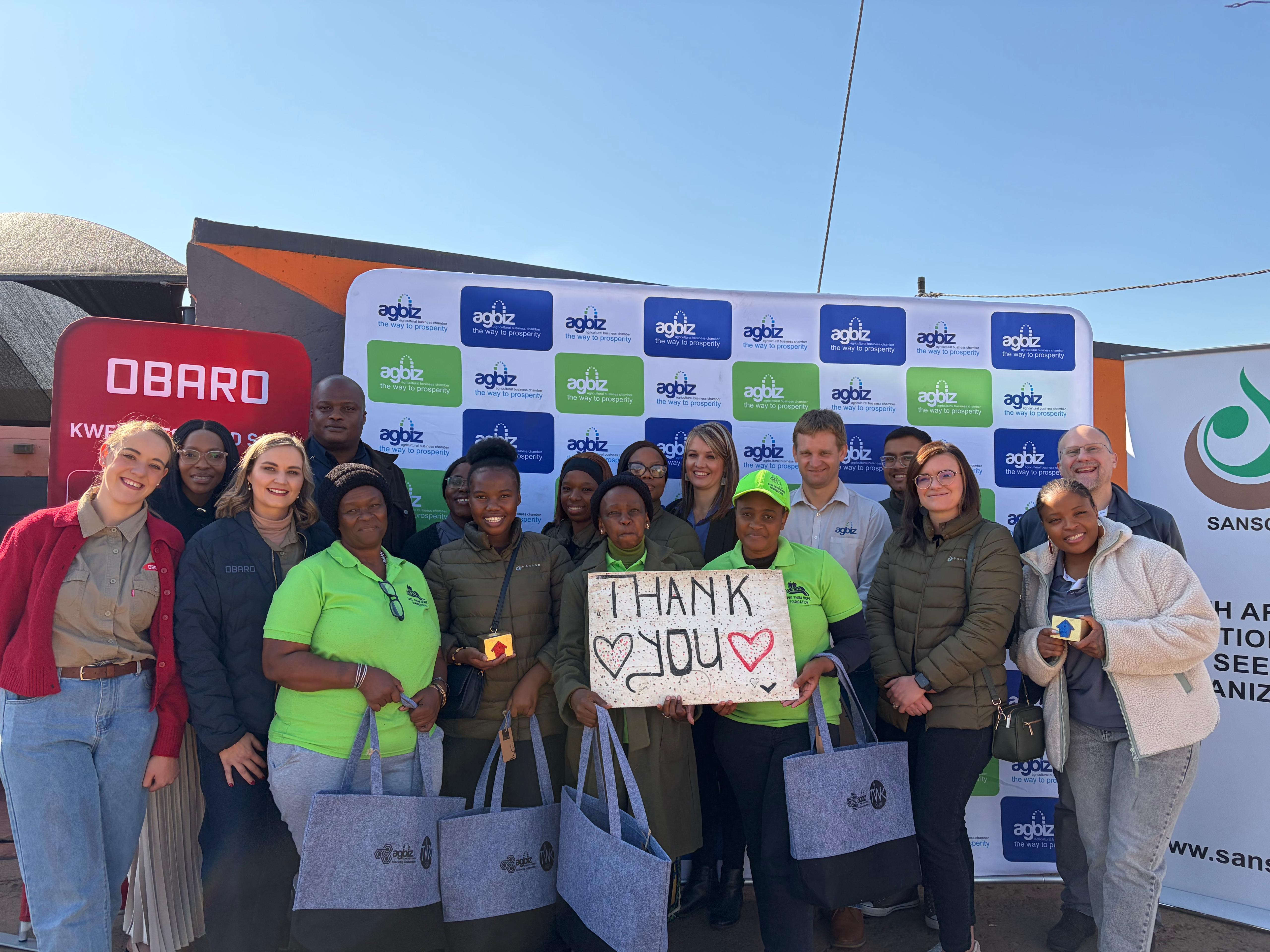 Agbiz and Members Mark Mandela Day by Supporting Give Them Hope Foundation
