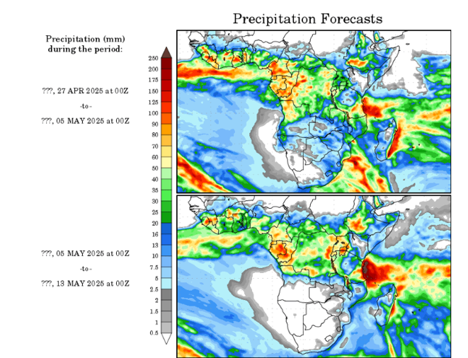 The possible sunnier weather in the weeks ahead will aid South Africa's crop harvest